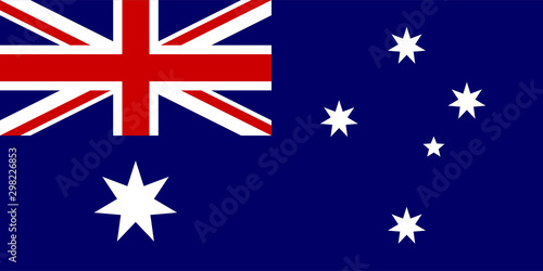 Flag of australia vector illustration