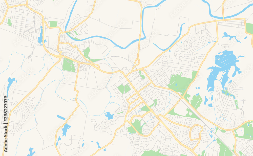 Printable street map of Newcastle-Maitland, Australia