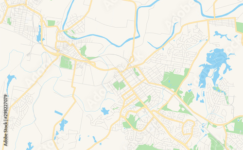 Printable street map of Newcastle-Maitland, Australia © netsign