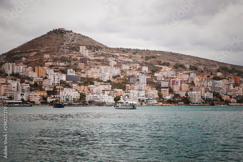 Landscape City with sea