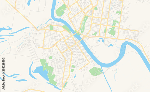 Printable street map of Rockhampton  Australia