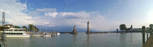 Hafenpanorama von Lindau am Bodensee