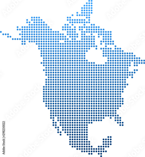 map of North America photo