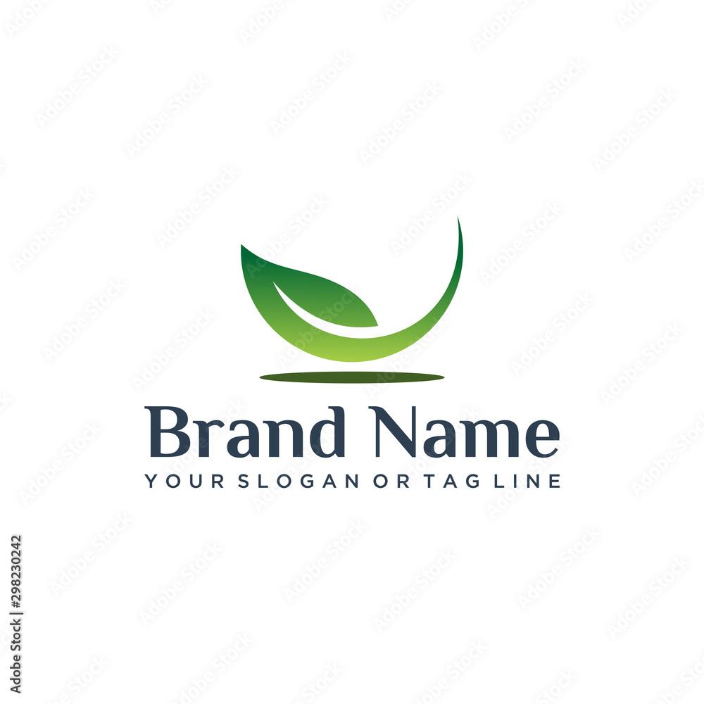 design vector leaf template that is good for a variety of businesses design vector leaf template that is good for a variety of businesses