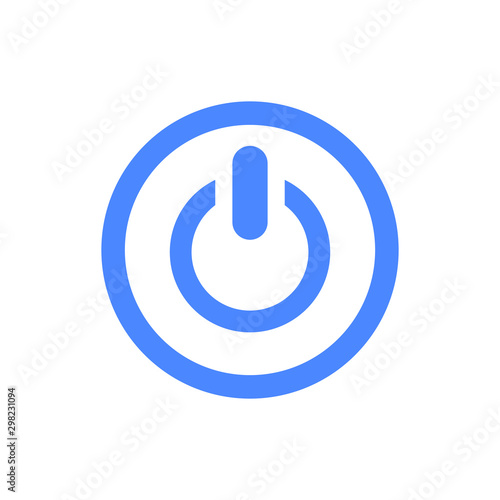 power button icon vector isolated