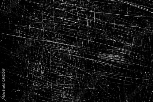 Fotografie scratches isolated on black