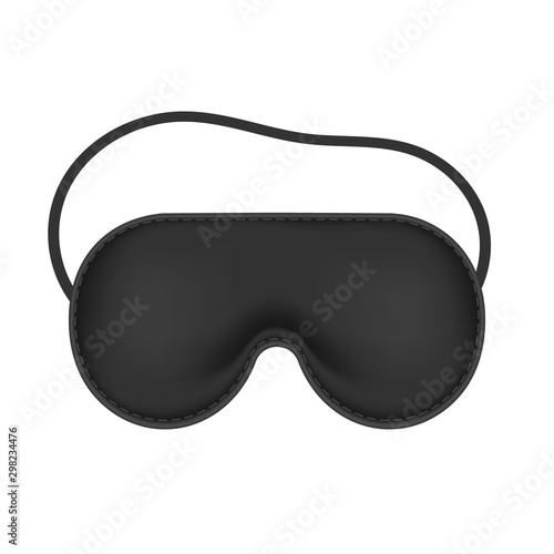 Realistic blindfold. Sleeping mask