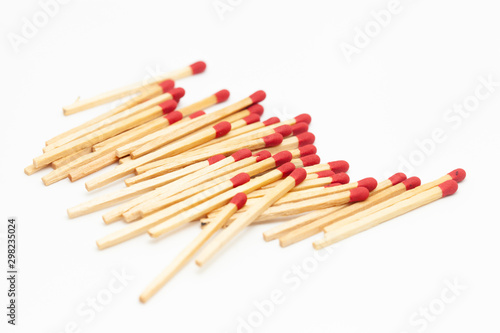 matchstick fire danger white isolated