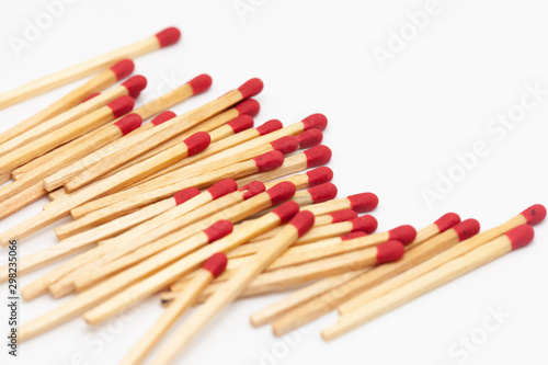 matchstick fire danger white isolated