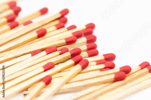 matchstick fire danger white isolated