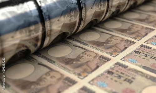 Foto Printing Japanese Yen Notes