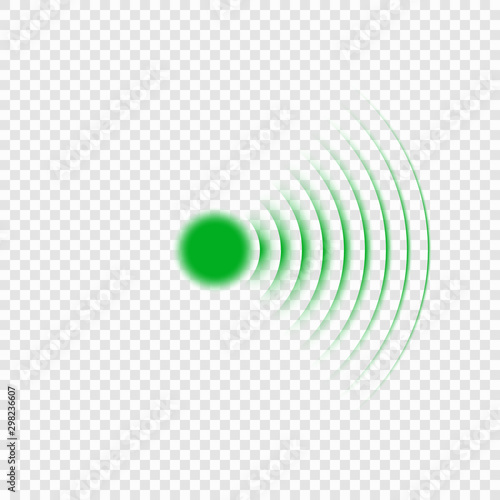 Sonar search sound wave icon.