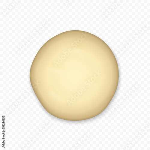 Bread dough isolated