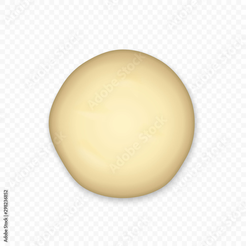 Bread dough isolated