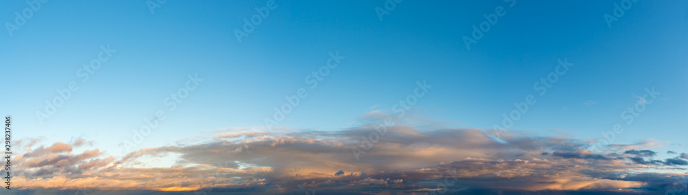 Fototapeta premium Fantastic clouds against blue sky, panorama