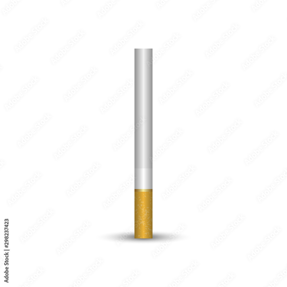 Realistic 3d Cigarette. Vector illustration Realistic 3d Cigarette. Vector illustration