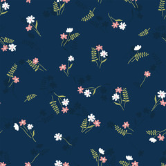 Fototapete Kleine Blumenmuster Handgezeichnetes Ditsy Blumenmuster floral  © TALVA