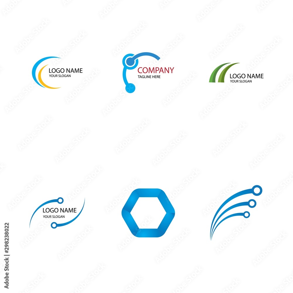 Obraz premium Business technology logo