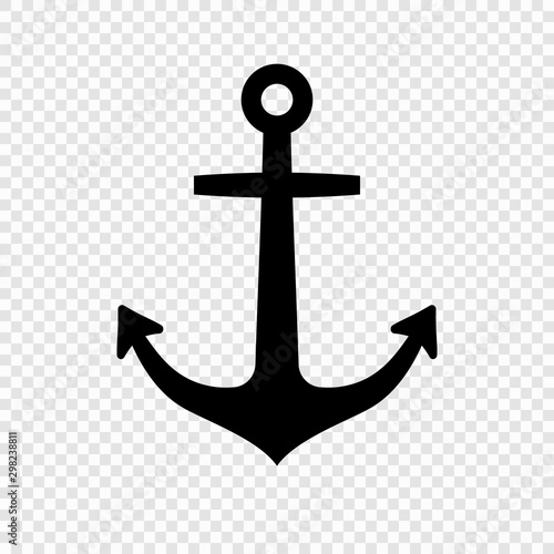 Fotobehang Nautical anchor icon