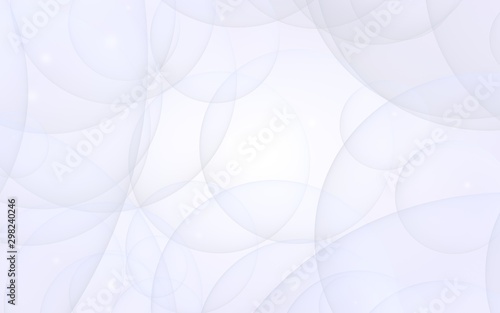 Abstract white background. Backdrop with light transparent bubbles. 3D illustration © Plastic man