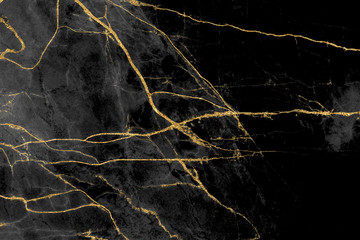 Black and gold marble texture design for cover book or brochure, poster, wallpaper background or realistic business and design artwork.