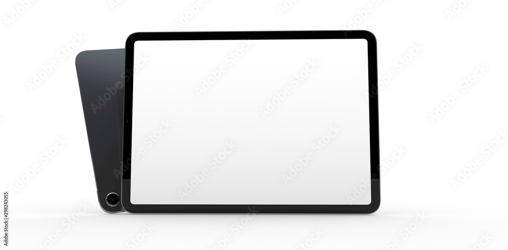 computer device mobile isolated background 3d