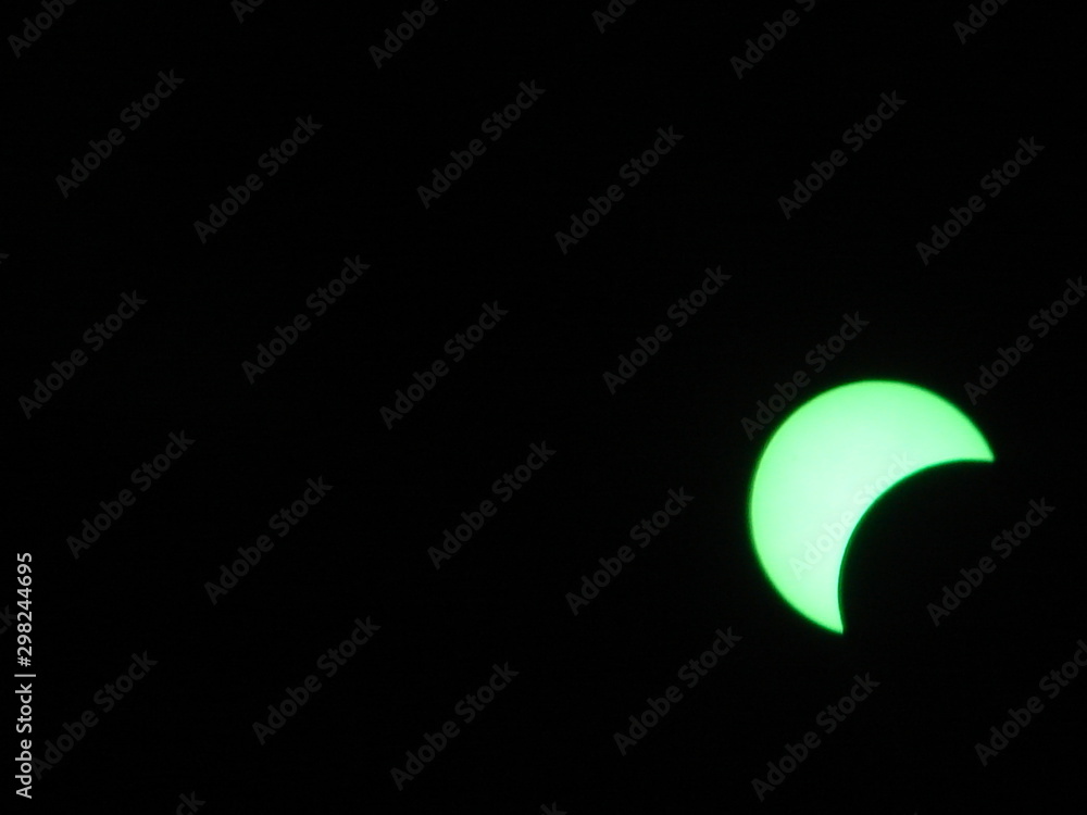 eclipse of the sun . cloudy landscape eclipse of the sun . cloudy landscape