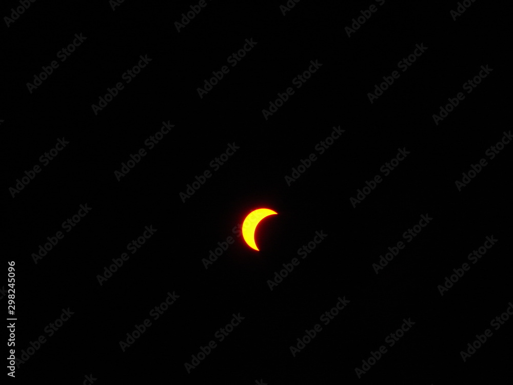 eclipse of the sun . cloudy landscape eclipse of the sun . cloudy landscape