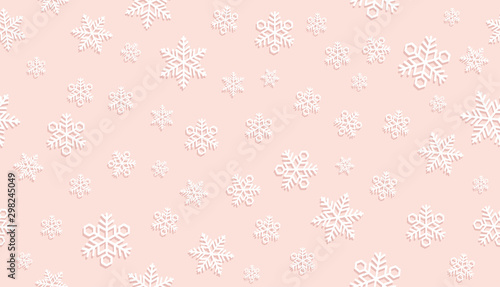 シームレスな雪の立体結晶パターン