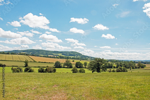 Summertime landscape in the English countryside