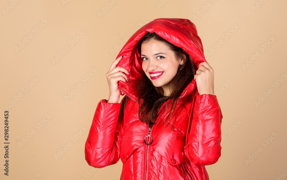 In her own style. flu and cold. seasonal fashion. happy winter holidays. Xmas coming. beauty in winter clothing. cold season shopping. woman in padded warm coat. girl in puffed coat. faux fur fashion In her own style. flu and cold. seasonal fashion. happy winter holidays. Xmas coming. beauty in winter clothing. cold season shopping. woman in padded warm coat. girl in puffed coat. faux fur fashion