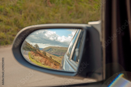 Rear view mirror in the mountains © Jenn's Photography 