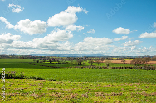 Springtime landscape in Herefordshire, England