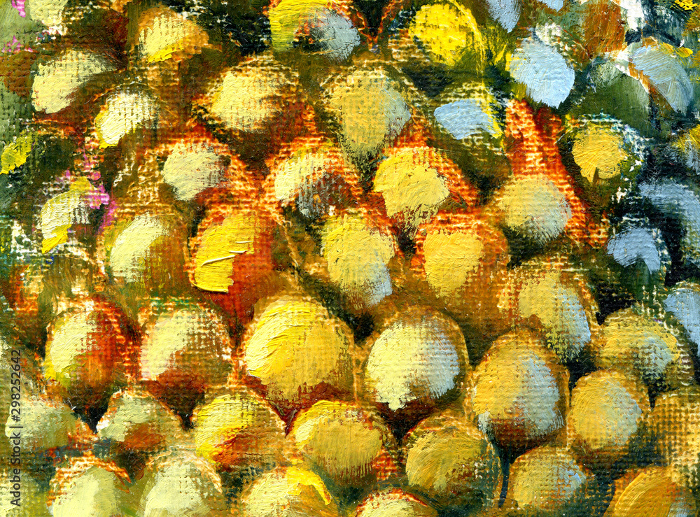 Abstract background with strokes of oil paint. Texture for design concept of the underwater world, scales, fish, pineapple, peel, cell, pattern. Abstract background with strokes of oil paint. Texture for design concept of the underwater world, scales, fish, pineapple, peel, cell, pattern.