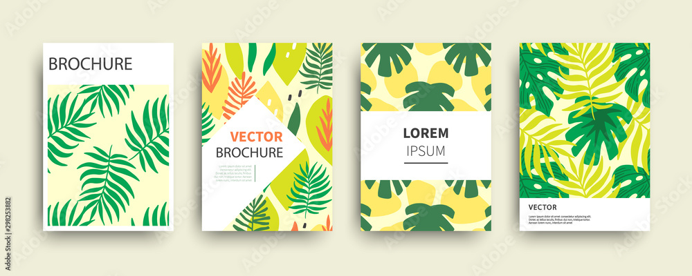 Tropic nature exotic covers templates set
