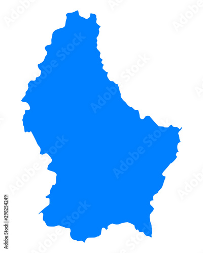 Karte von Luxemburg