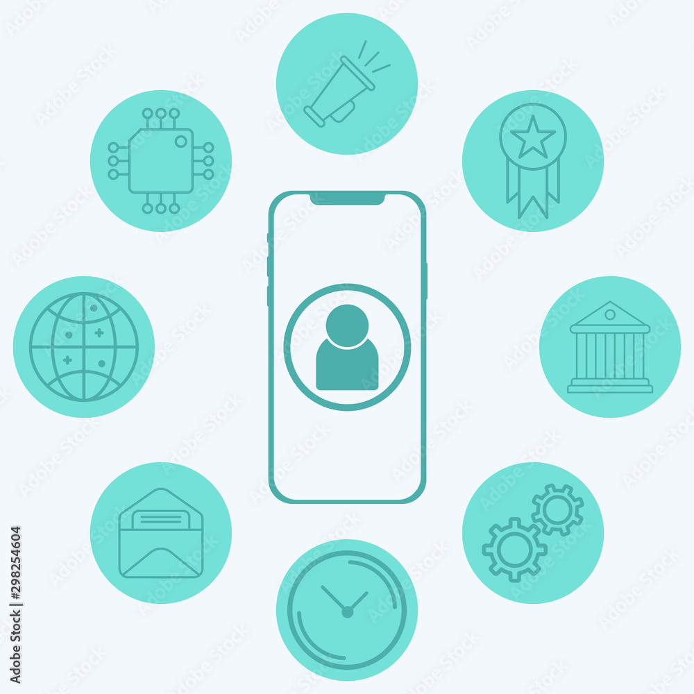 Mobile phone vector icon sign symbol Mobile phone vector icon sign symbol