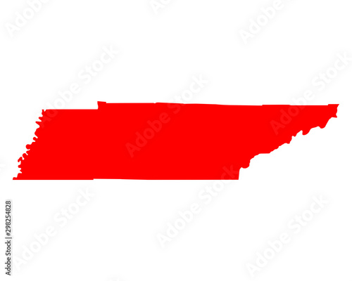 Karte von Tennessee