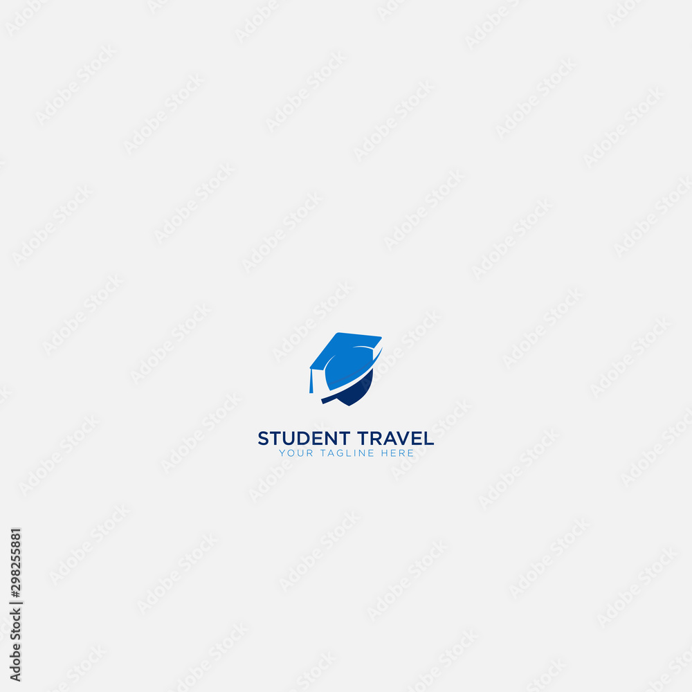 travel academy Student logo design modern travel academy Student logo design modern