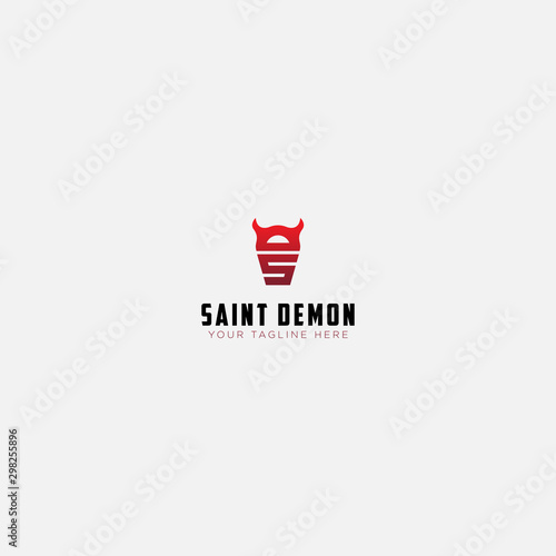 saint demon logo with initial letter S and D