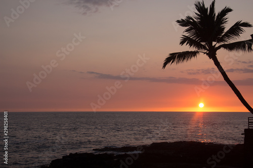 Sunset in Kona  Hawaii