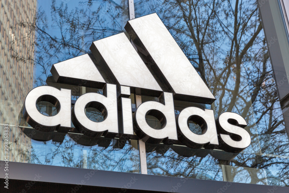 Adidas store in Berlin, Germany. Stock-Foto | Adobe Stock