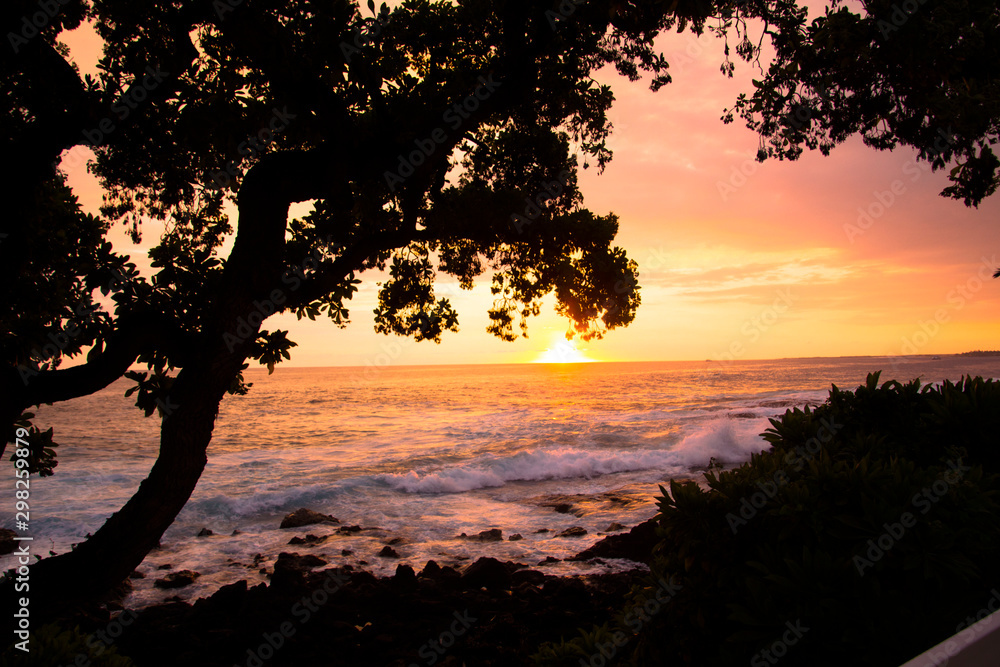 Sunset in Kona, Hawaii Sunset in Kona, Hawaii