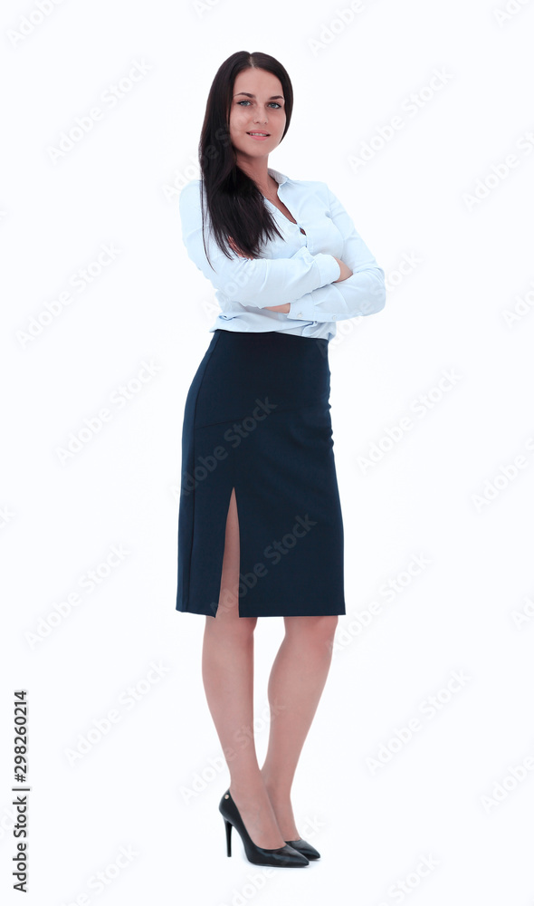 Full body portrait of a confident business woman Full body portrait of a confident business woman