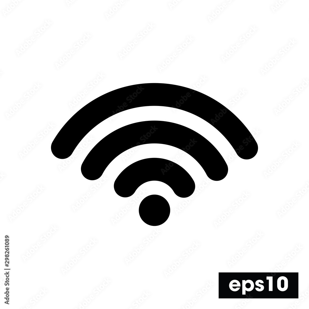wifi icon, Simple wifi sign, wifi symbol Vector illustration for graphic design, Web, UI, mobile app