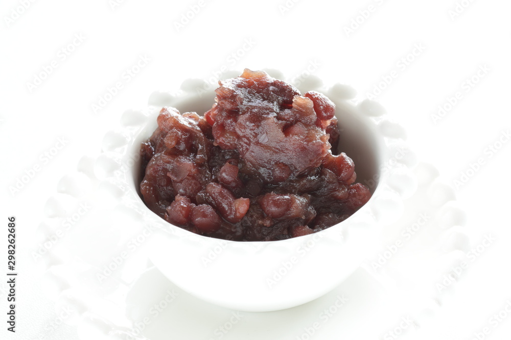 Asian food, red bean paste Azuki