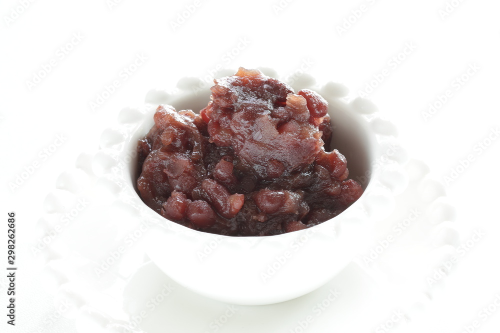 Asian food, red bean paste Azuki Asian food, red bean paste Azuki