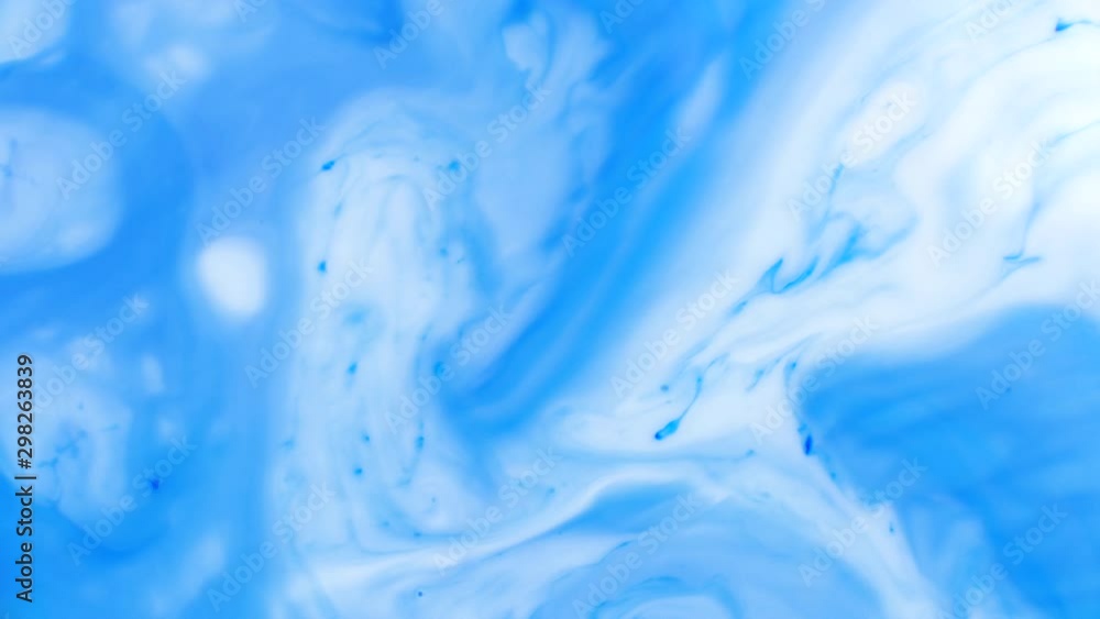 Blue Colorful Ink And Paint Liquid Reaction abstract cloud background Blue Colorful Ink And Paint Liquid Reaction abstract cloud background