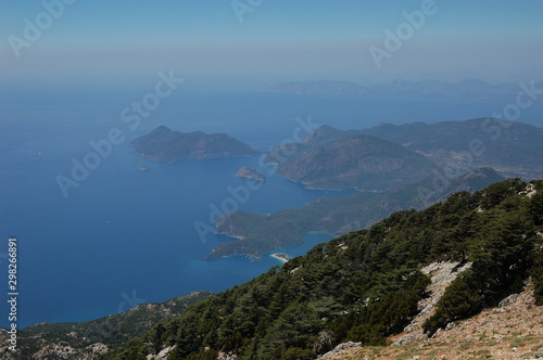A view from the Babada   mountain in   l  deniz  Turkey