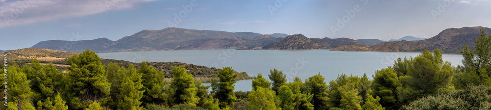 The Iliki lake on a autumn day (Greece, Boeotia)
